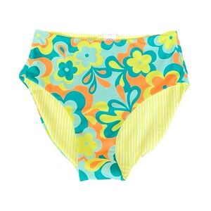 T&B Reversible‎ Ultra High Waist Floral Girl Bottom Size 12